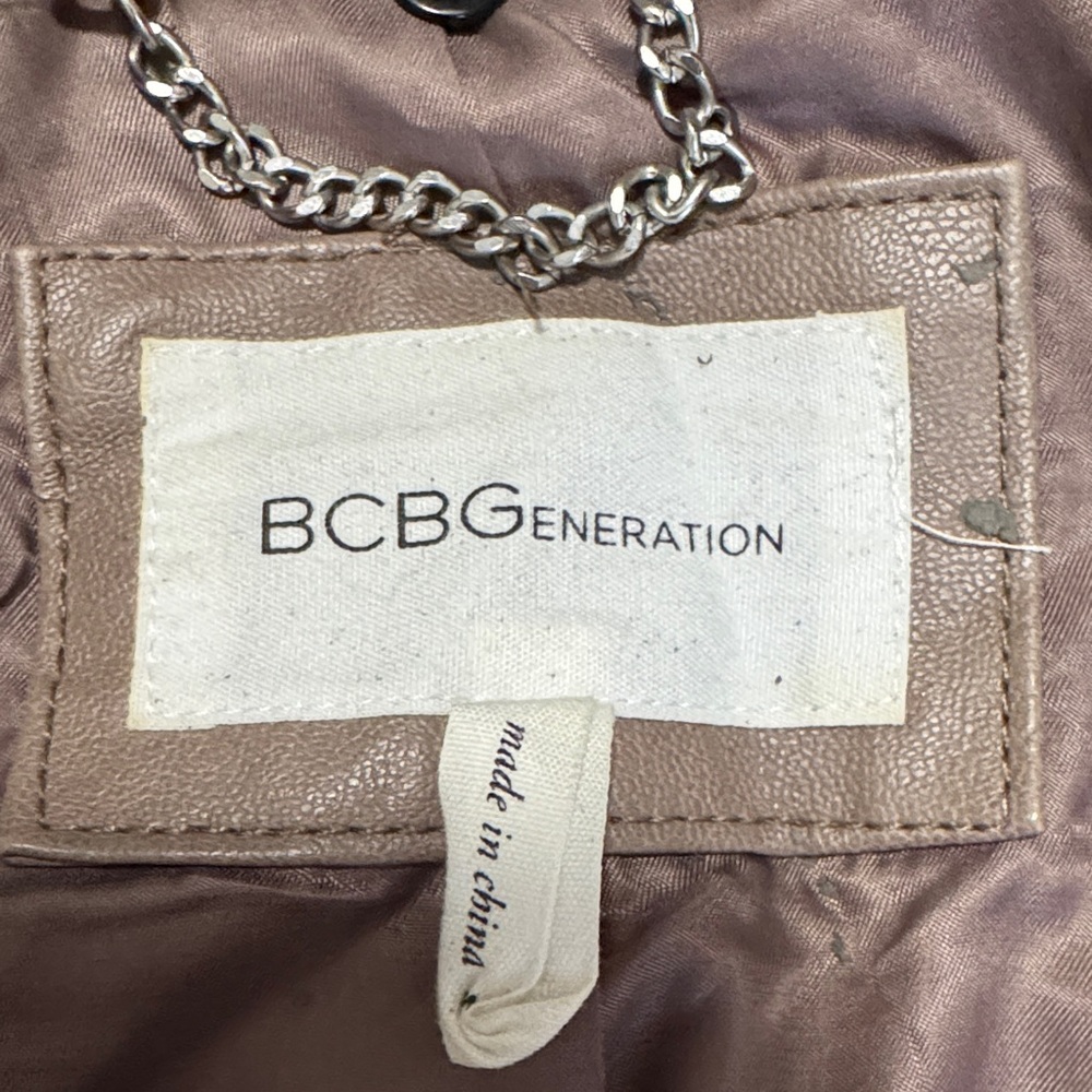 Bcbgeneration Taupe Leather Jacket - image 2